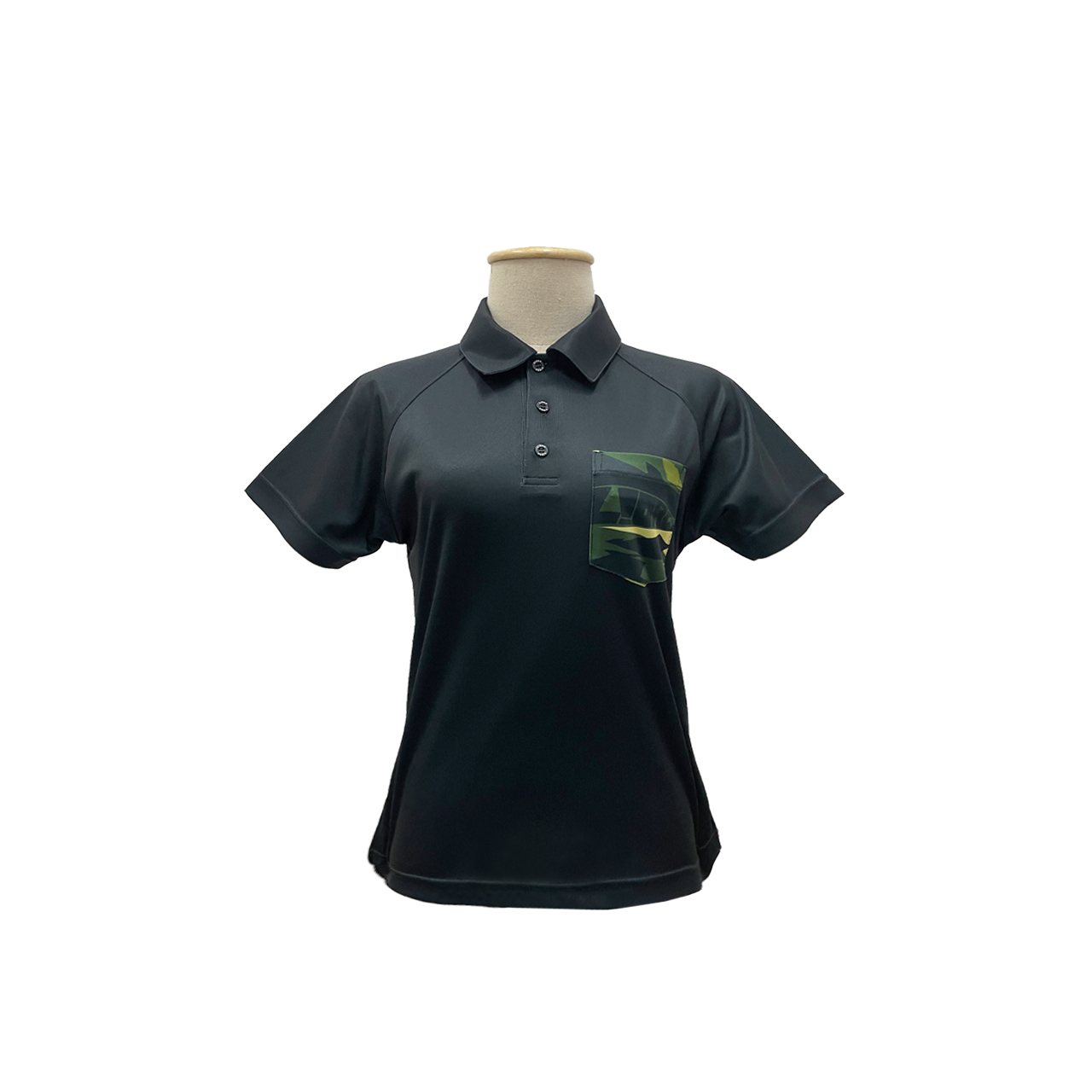 CAMO OLIVE : WOMEN'S POLO SHIRT WITH  POCKETS